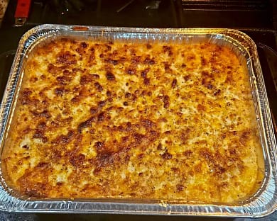 Photo of my baked Mac and cheese-2 photo of baked Mac and cheese in an aluminum pan